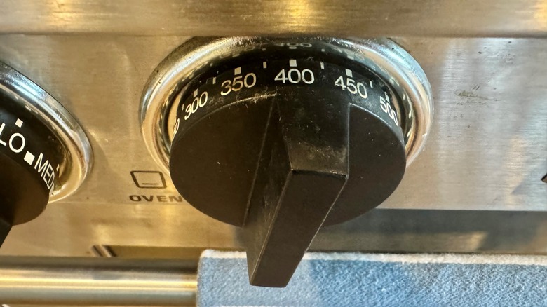 oven preheat dial