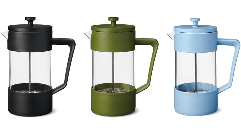 Two colors of Crofton Glass French Press