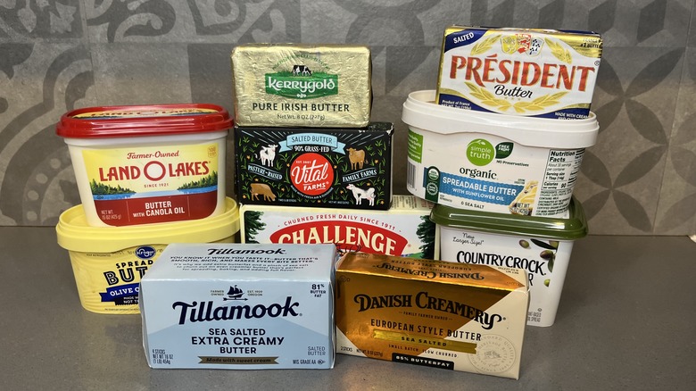 Different butter brands