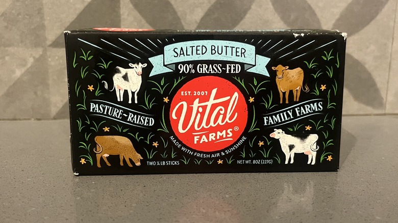 A box of Vital Farms Butter