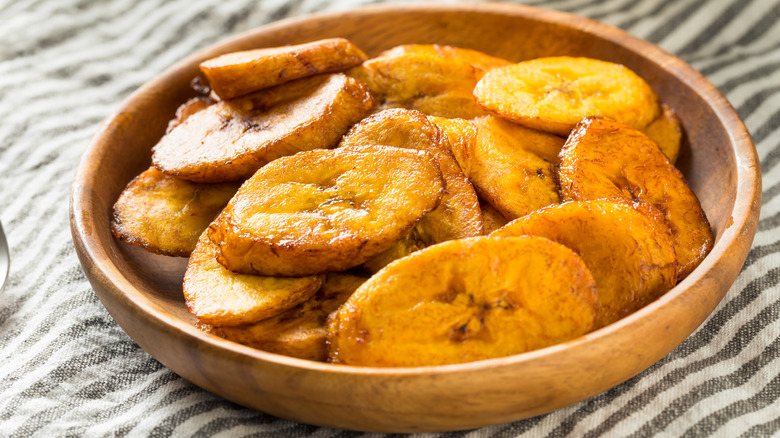 fried plantains in a bowl