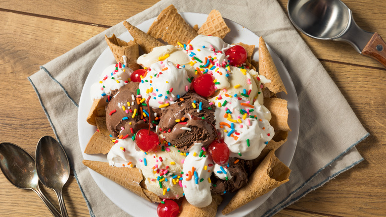 Ice cream nachos