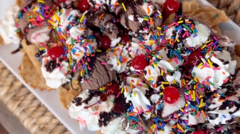 Ice cream nachos