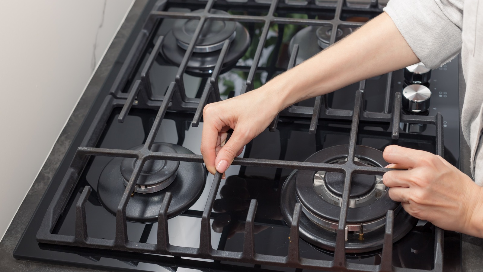 Cleaning stove grates best sale