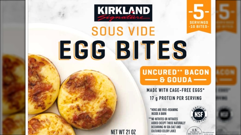 Package of Kirkland Signature Sous Vide Egg Bites