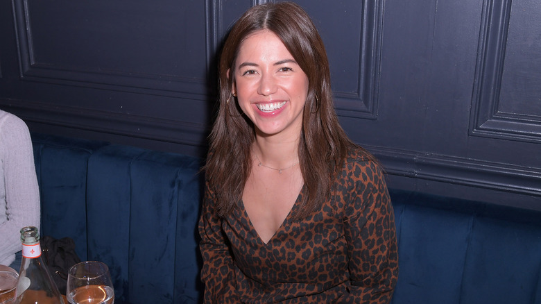 Molly Yeh at a restaurant