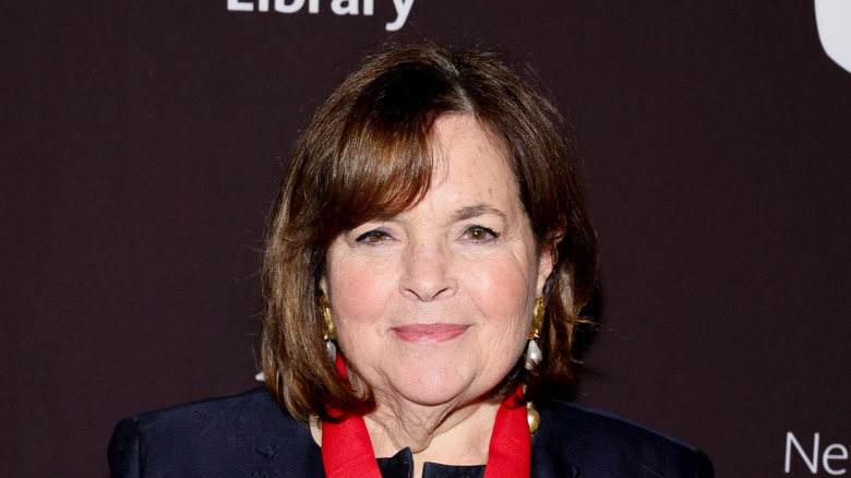 Ina Garten smiles at a red carpet event