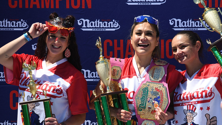 Miki Sudo at Nathan's Hot Dog Eating Contest