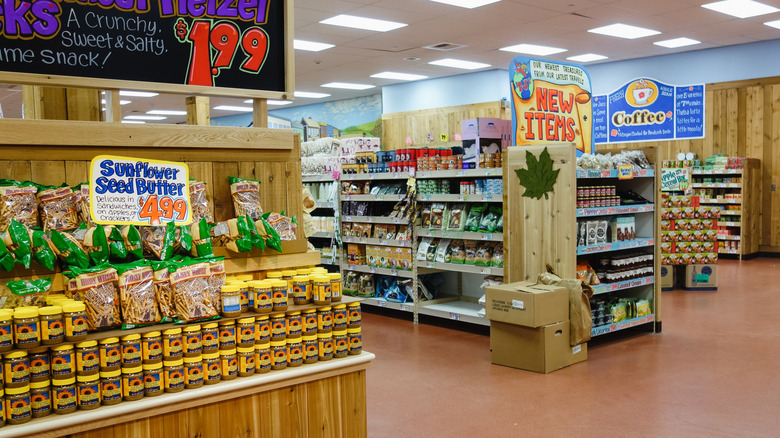 Trader joe's interior with food displays