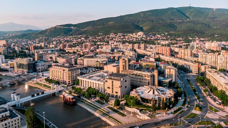 capital city of Skopje, Macedonia