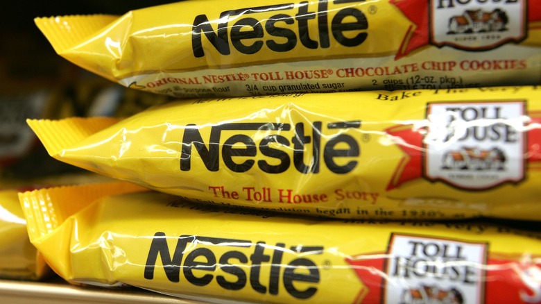 Bags of Nestlé chocolate chips