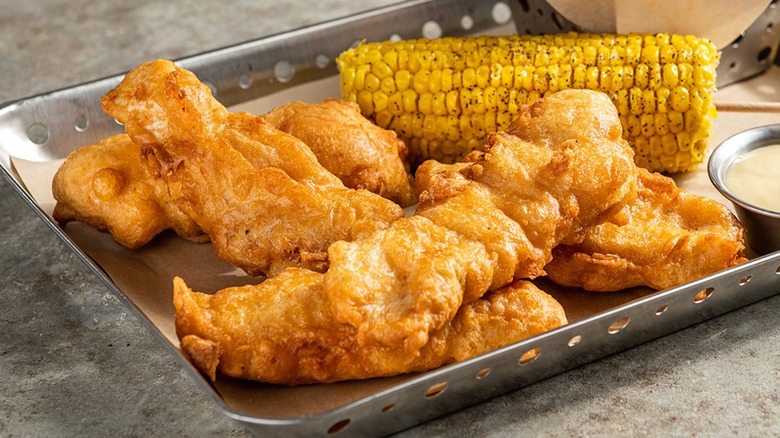 Chili's Original Chicken Crispers on tray