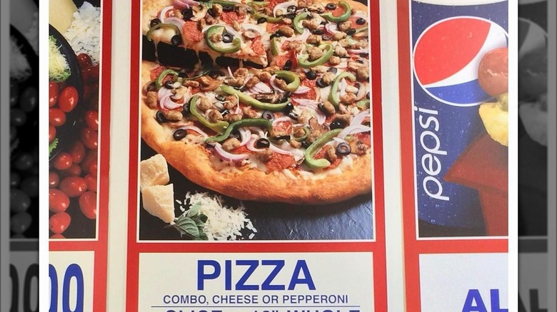 Costco pizza menu with combo pizza