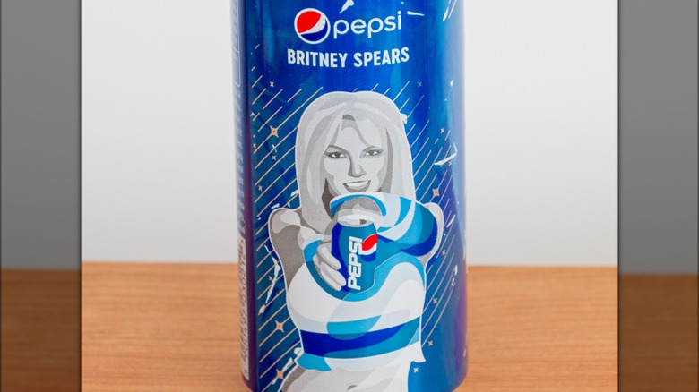 Pepsi can with Britney Spears image