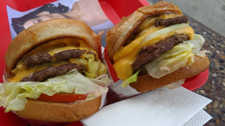 Double burger animal style In-N-Out Burger