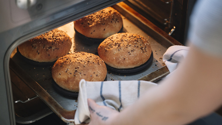 Baking bread requires gentle and even heating