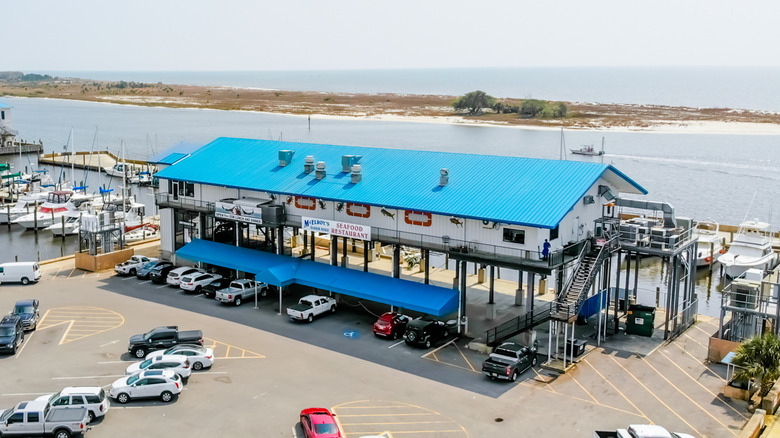 McElroy's Harbor House Restaurant aerial view