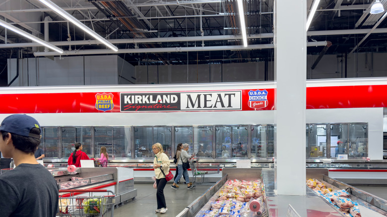 Interior of Costco meat department