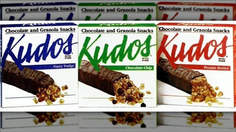 Three flavors of Kudos snack bars