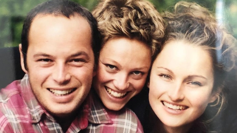 A photo of Giada De Laurentiis, her sister and their brother, Dino