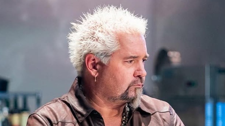 Guy Fieri looking pensive