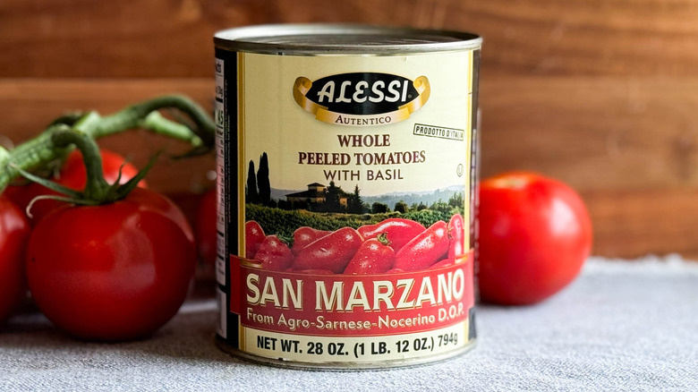 can of allessi san marzano tomatoes