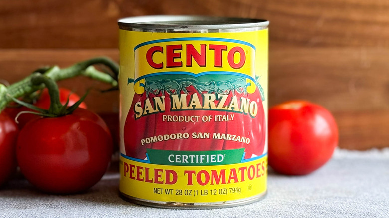 can of cento san marzano tomatoes