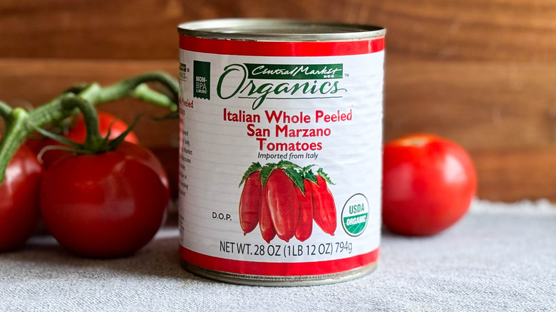 can of central market san marzano tomatoes