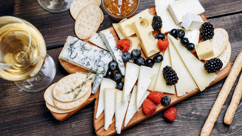 Cheese charcuterie board