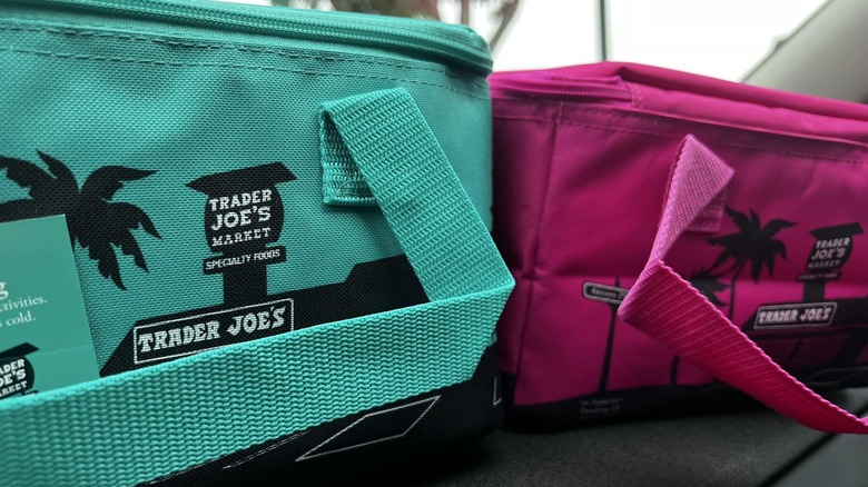 pair of Trader Joe's insulated lunch bags