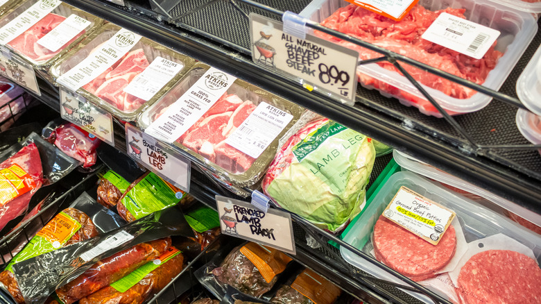 Meat section at Trader Joe's