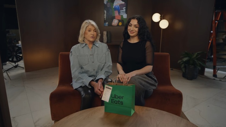 Martha Stewart and Charli XCX for Uber Eats