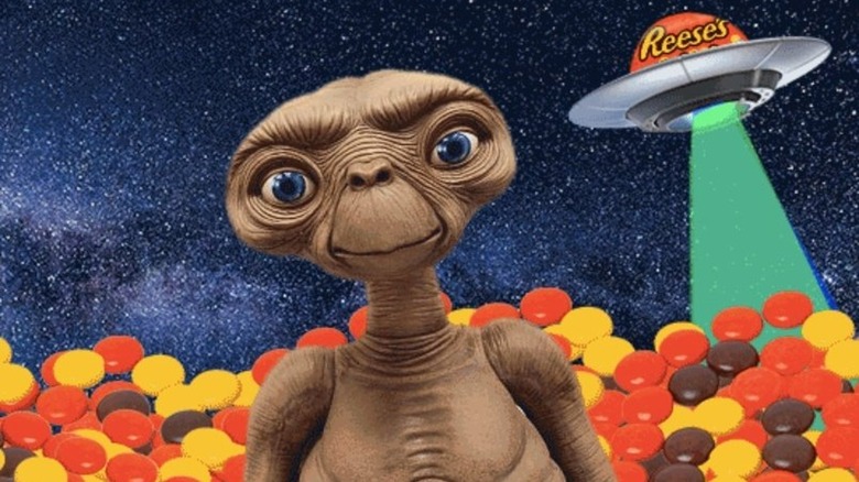 "E.T." with Reese's UFO overhead