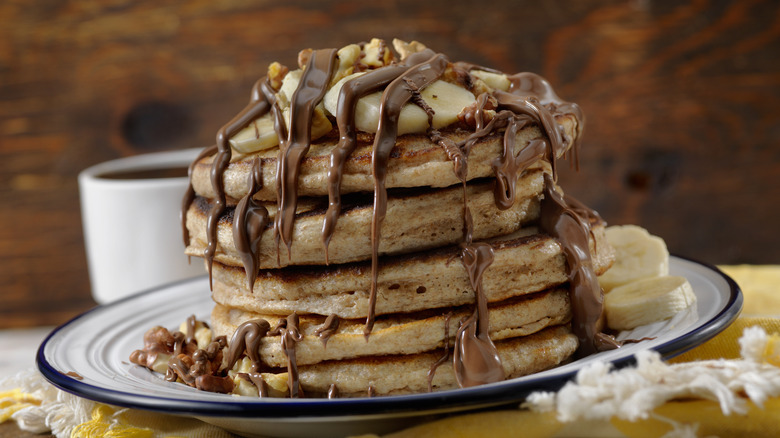 banana Nutella pancakes