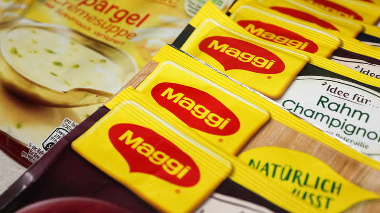 Packets of Maggi boullion cubes