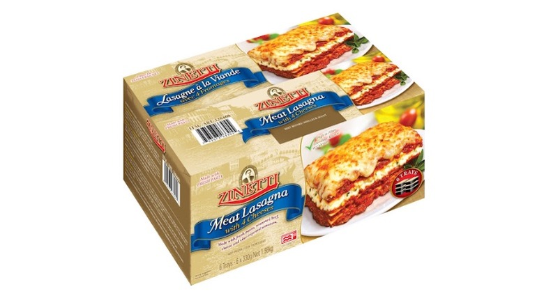 Zinetti Meat Lasagna with 4 Cheeses in package