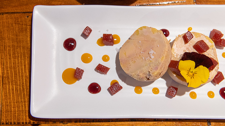 foie gras on serving platter