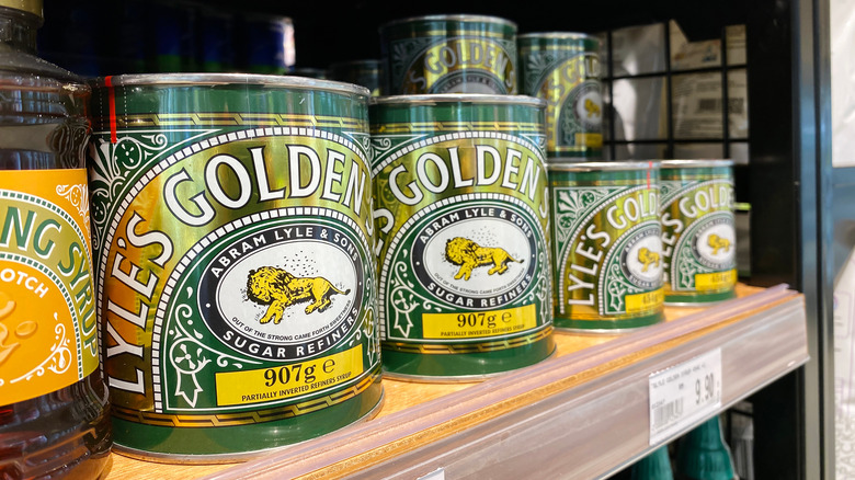 Lyle's Golden Syrup on shelves