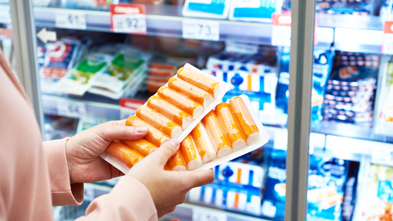 imitation crab meat at grocery store