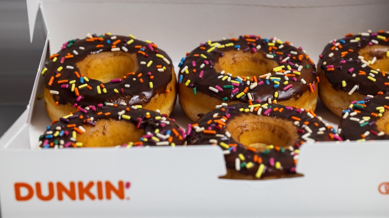 Box of Dunkin donuts