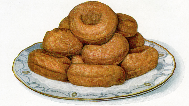 Illustration of old-fashioned donuts