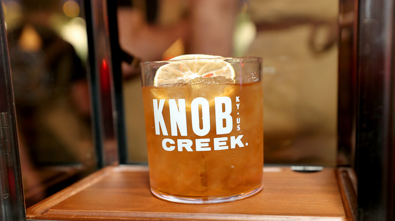 Glass of Knob Creek Bourbon