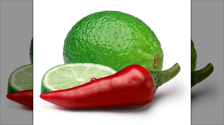 chili pepper and lime