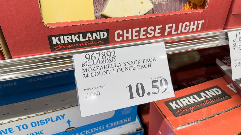 price tag kirkland cheese