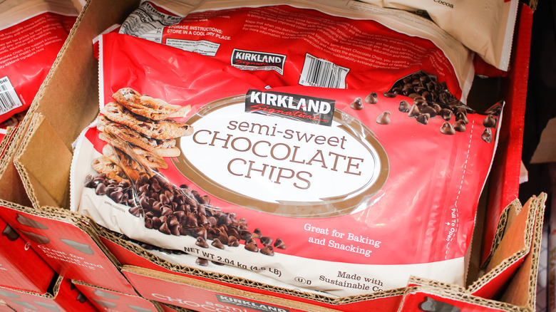 kirkland chocolate chips in red bag