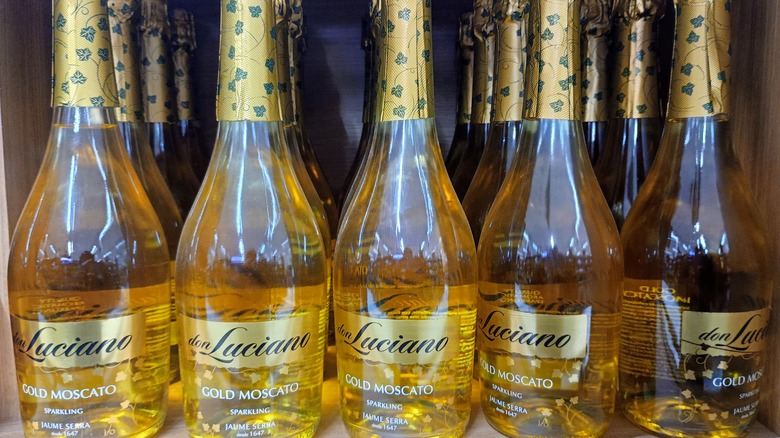 Bottles of Moscato