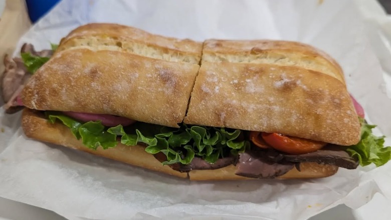 Costco's food court roast beef sandwich