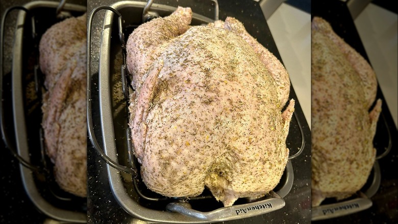 Dry brined turkey