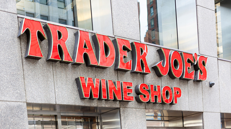 Trader Joe's Wine Shop sign