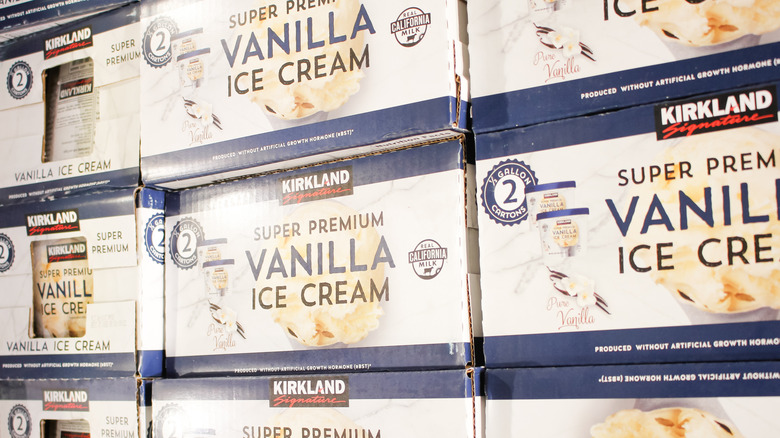 costco ice cream on shelf